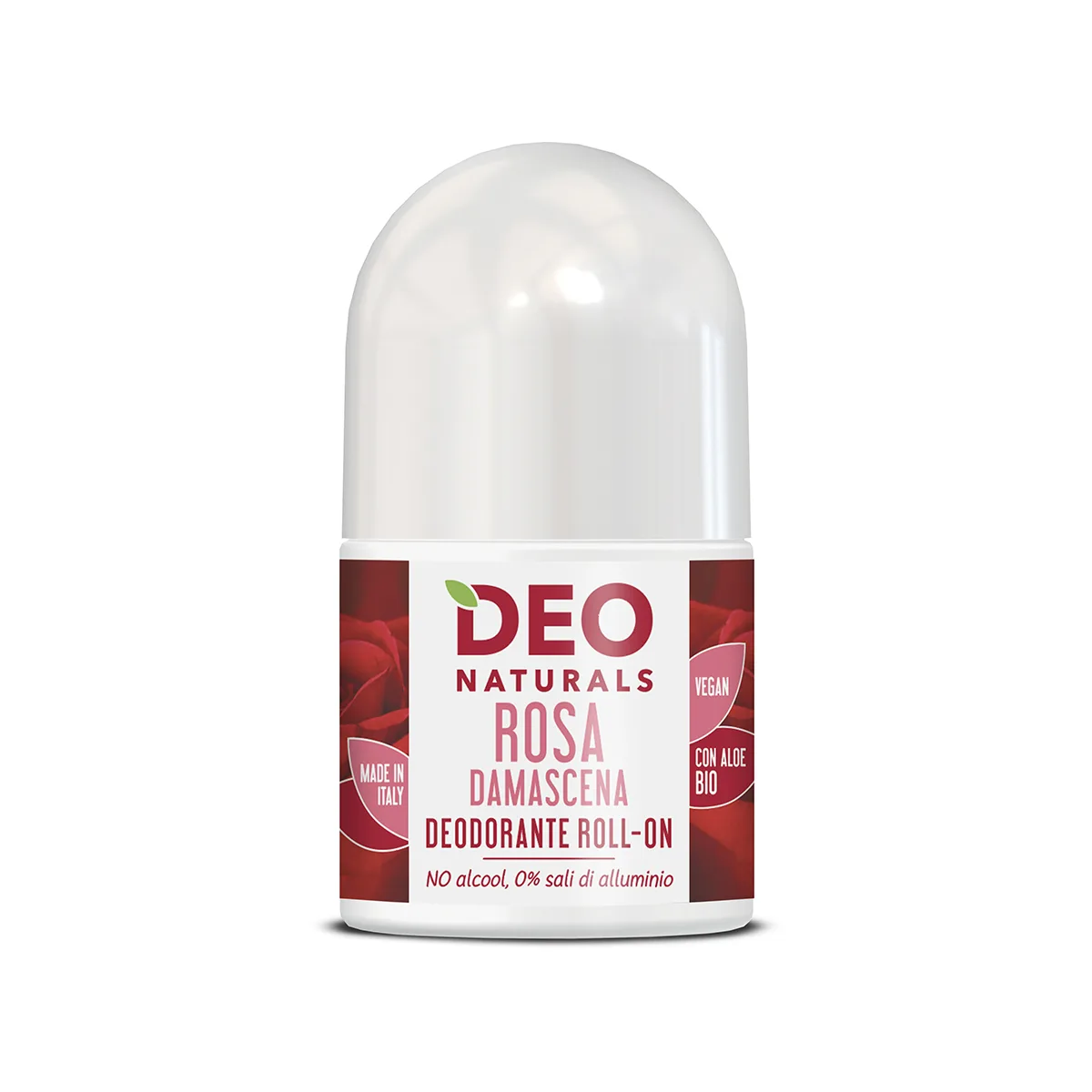 Deodorante roll-on Rosa Damascena, aloe vera naturale 1 Deodorante roll-on Rosa Damascena, 50 ml