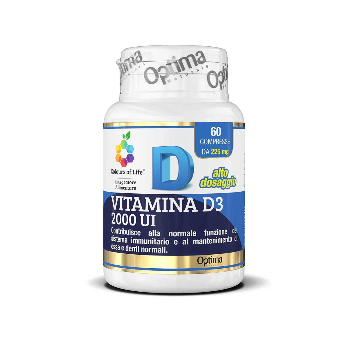 Kit L'Energia dell'Imperatore 3 un flacone di vitamine per la Vitamina D3 2000 UI