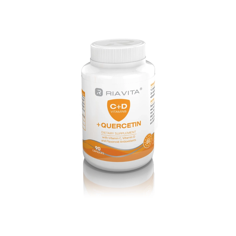 Vitamina C e D + Quercetina: Protezione e Vitalitá 1 vitamina c, d + quercetina solo flacone per vitalitá