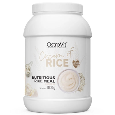 Crema di Riso OstroVit Cream of Rice 1000g – Energia e Benessere Naturale 4 Confezione Cream of Rice OstroVit 1000g crema di riso gusto naturale istantanea per sportivi e per chi cerca di non metter su peso.