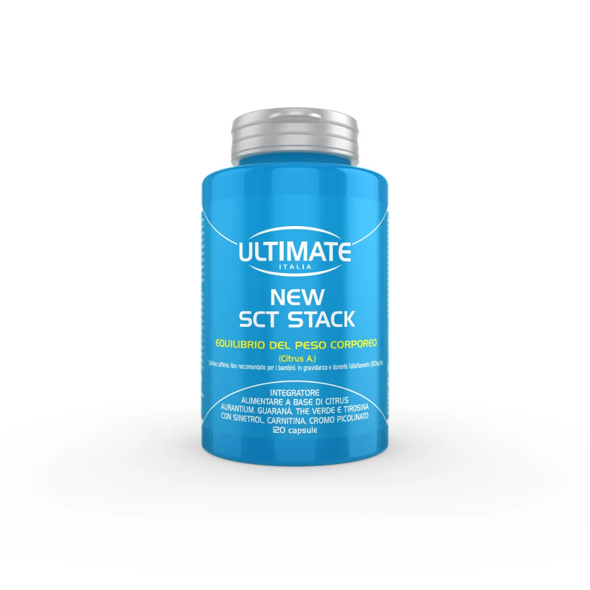 New SCT Stack Integratore Termogenico Bruciagrassi 1 Integratore termogenico New SCT Stack in capsule per il metabolismo dei lipidi con Sinetrol e Guaranà - Essevitam
